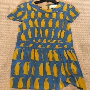 Adorable bird print blouse